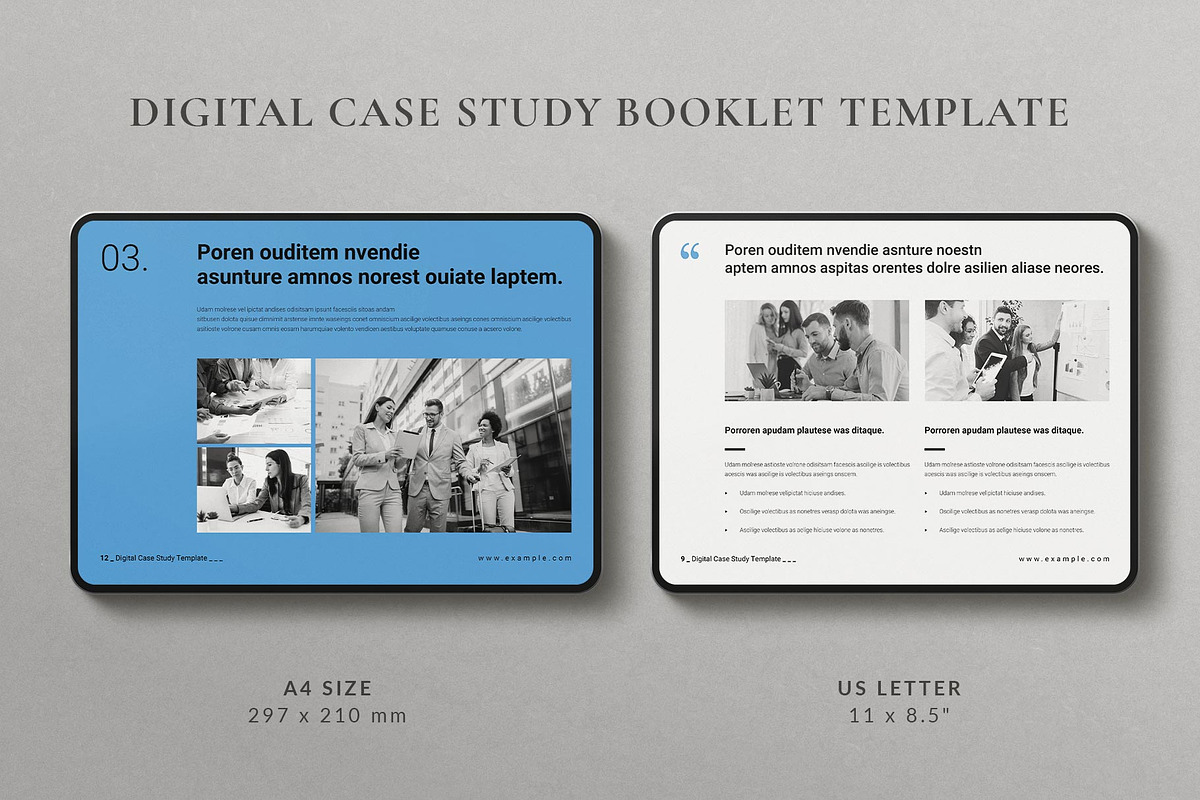 Digital Case Study Booklet Landscape, a Brochure Template by TemplatesForest (Photo 2 of 8)