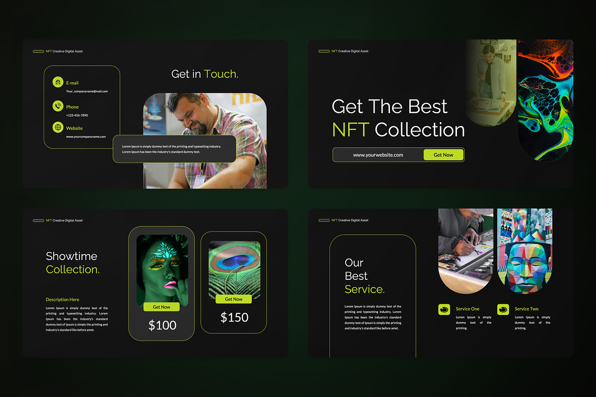 NFT Digital Asset Google Slide, a Presentation Template by SquidPixey (Photo 4 of 7)