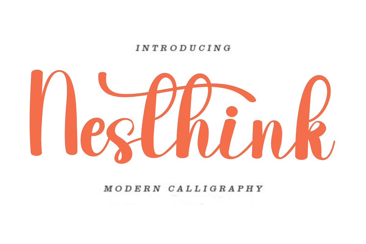 Nesthink, a Handwritten Font by InermediaSTUDIO (Photo 1 of 8)