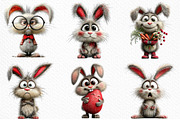 Quirky Easter Bunny Clipart Png, an Illustration by Craft Nest (Thumbnail 6 of 11)