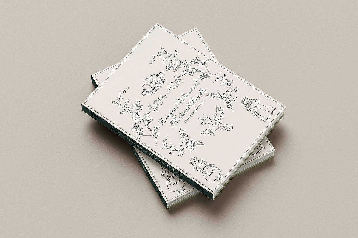 European Whimsical Medieval Bundle, an Object Illustration by Invisual Studio (Photo 5 of 11)