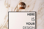 Mockup posters on a marble wall, a Print Template by FilL239 (Thumbnail 5 of 13)