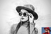 Concept Pencil Sketch Ps Action, an Action Add-On by Studio Retouch (Thumbnail 3 of 12)