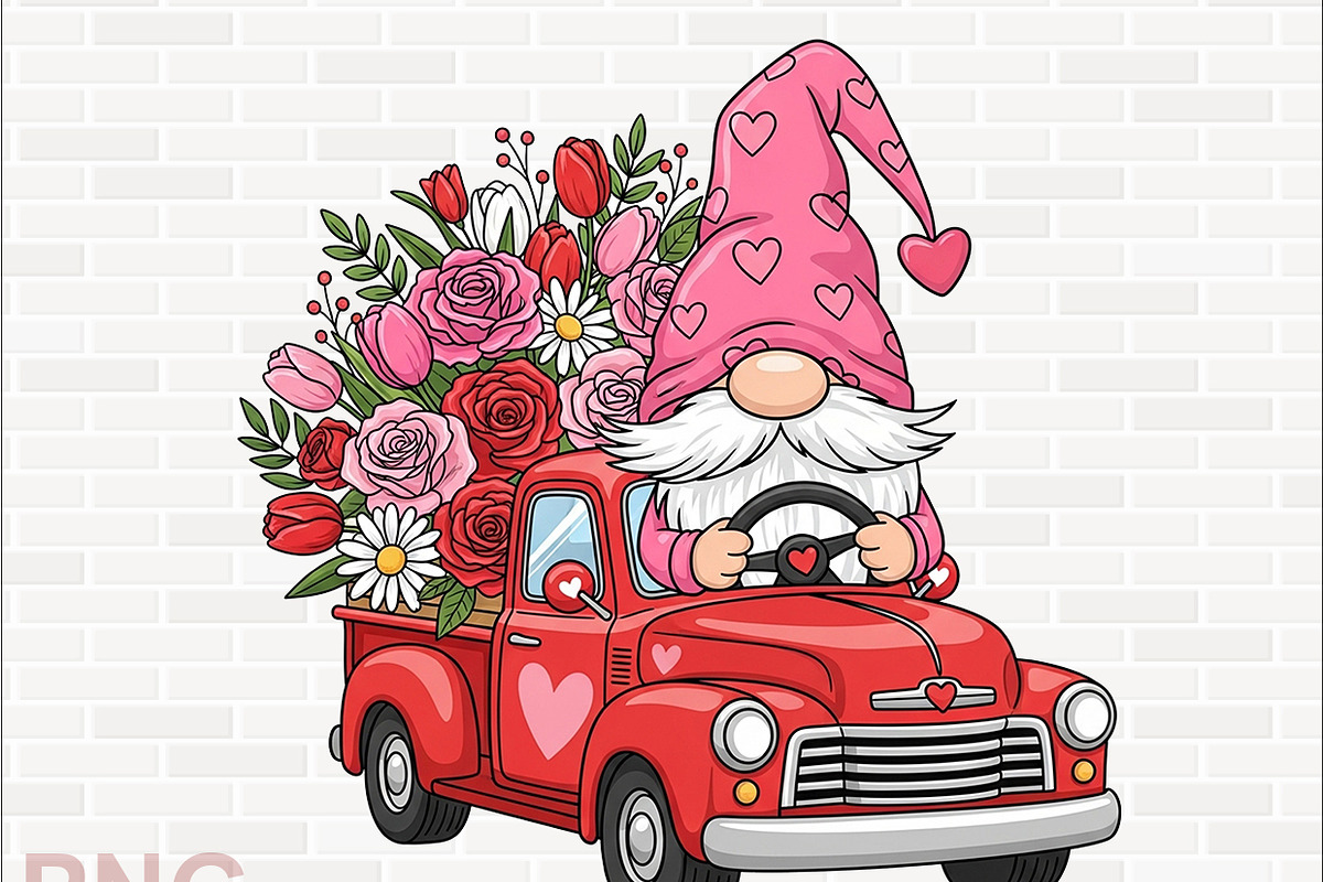 Valentine Gnome Clipart Designs, a Texture Graphic by crative8112 (Photo 4 of 9)
