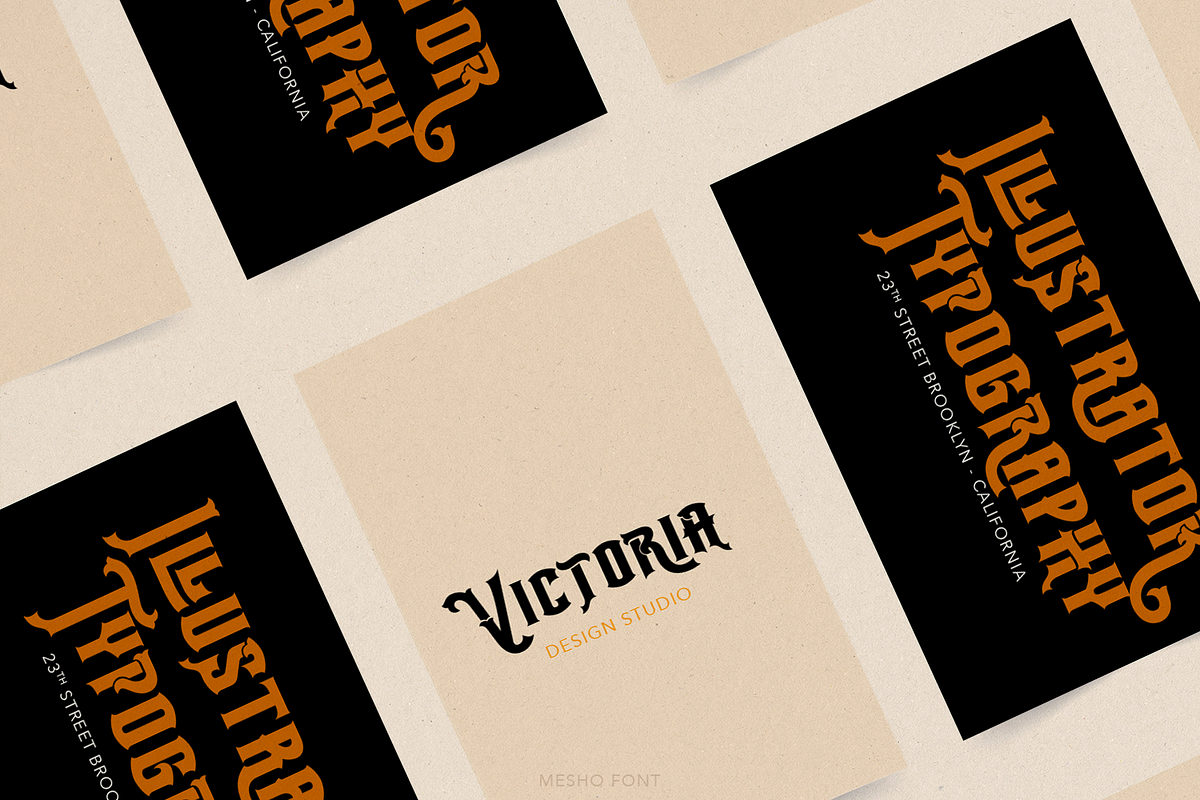 Mesho Victorian Typeface, a Serif Font by TypeClassHeroes (Photo 8 of 15)