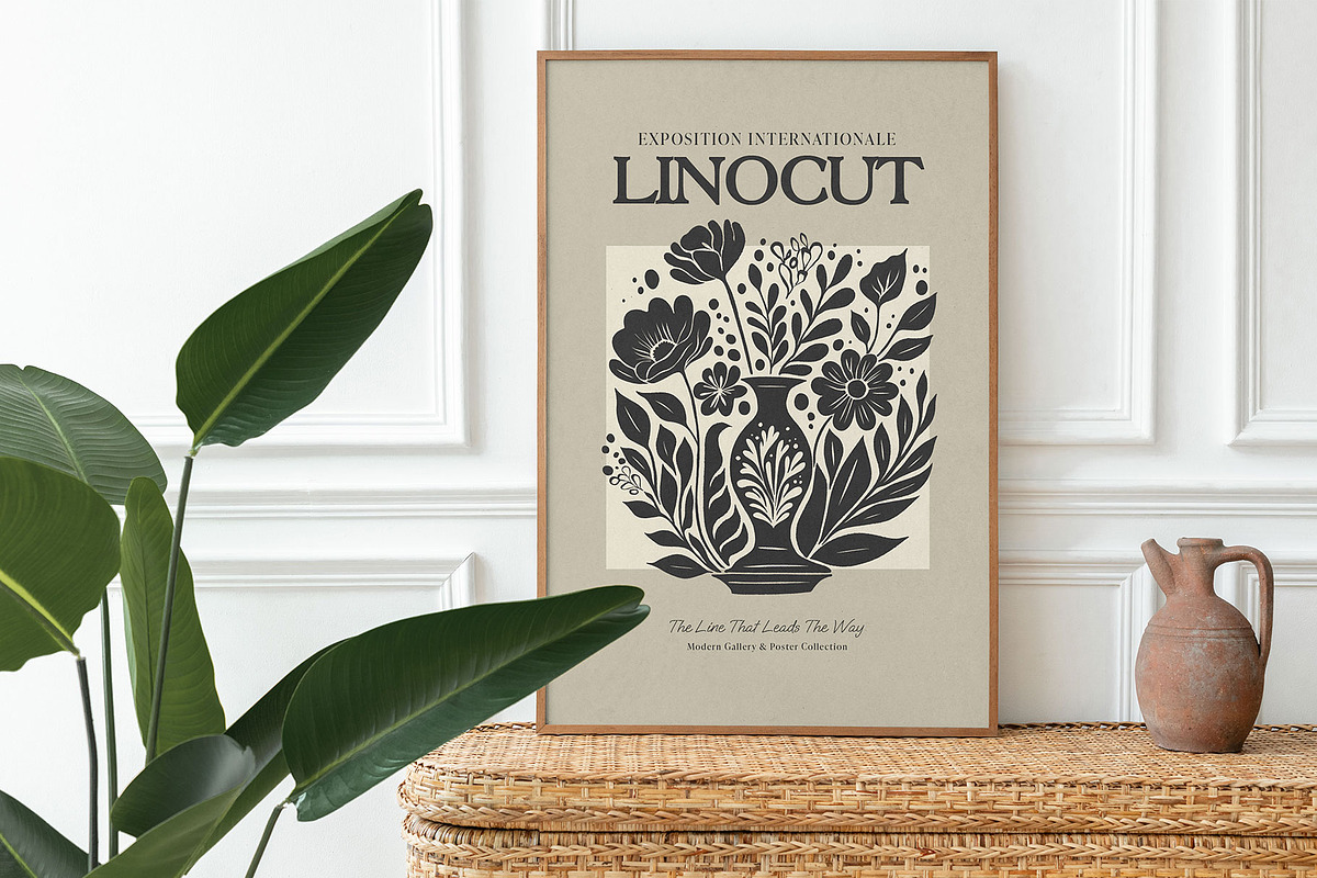 Linocut | Poster Builder, an Object Graphic by KetteCreate (Photo 11 of 14)