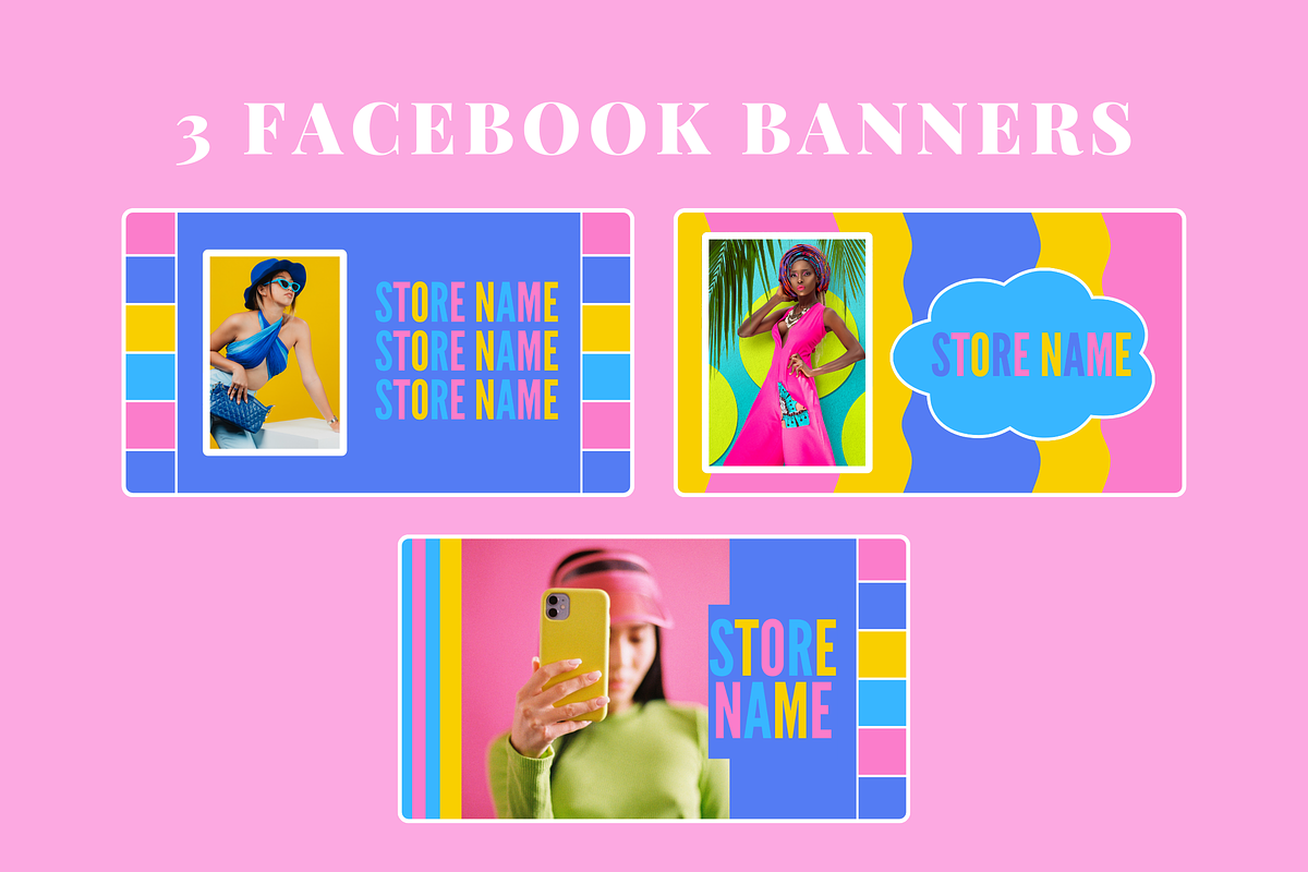 Colorful Social Media Banners, a Social Media Template by SunshineStudioBoutique (Photo 5 of 9)
