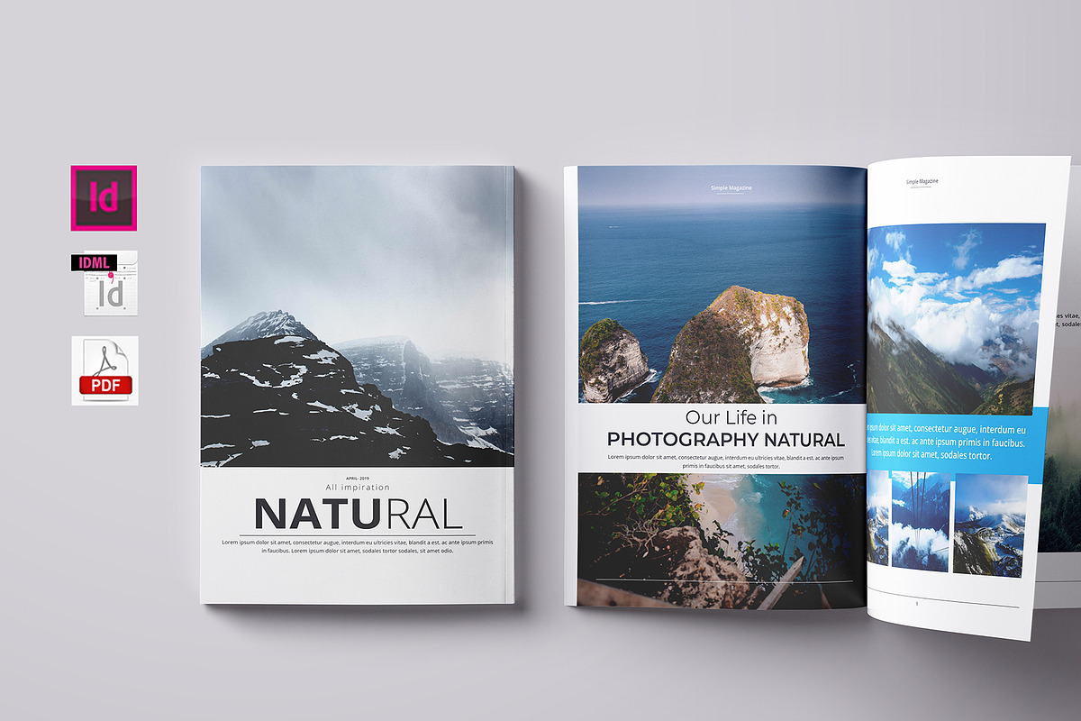 Natural Magazine Layout, a Magazine Template by obidullah_01 (Photo 1 of 13)