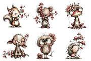 Magical Springtime Animals Clipart, an Illustration by Design Market (Thumbnail 2 of 4)
