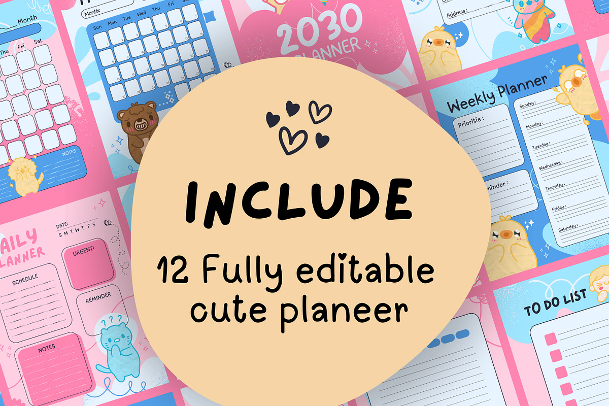Canva Daily Planner Template, a Design Template by TemplateCastleStore (Photo 5 of 6)