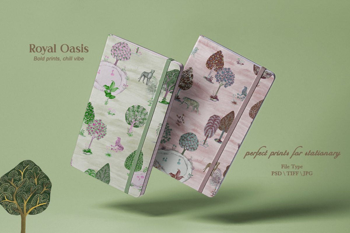 Royal Oasis Prints & Patterns, a Pattern Graphic by GND ART STUDIO (Photo 4 of 8)