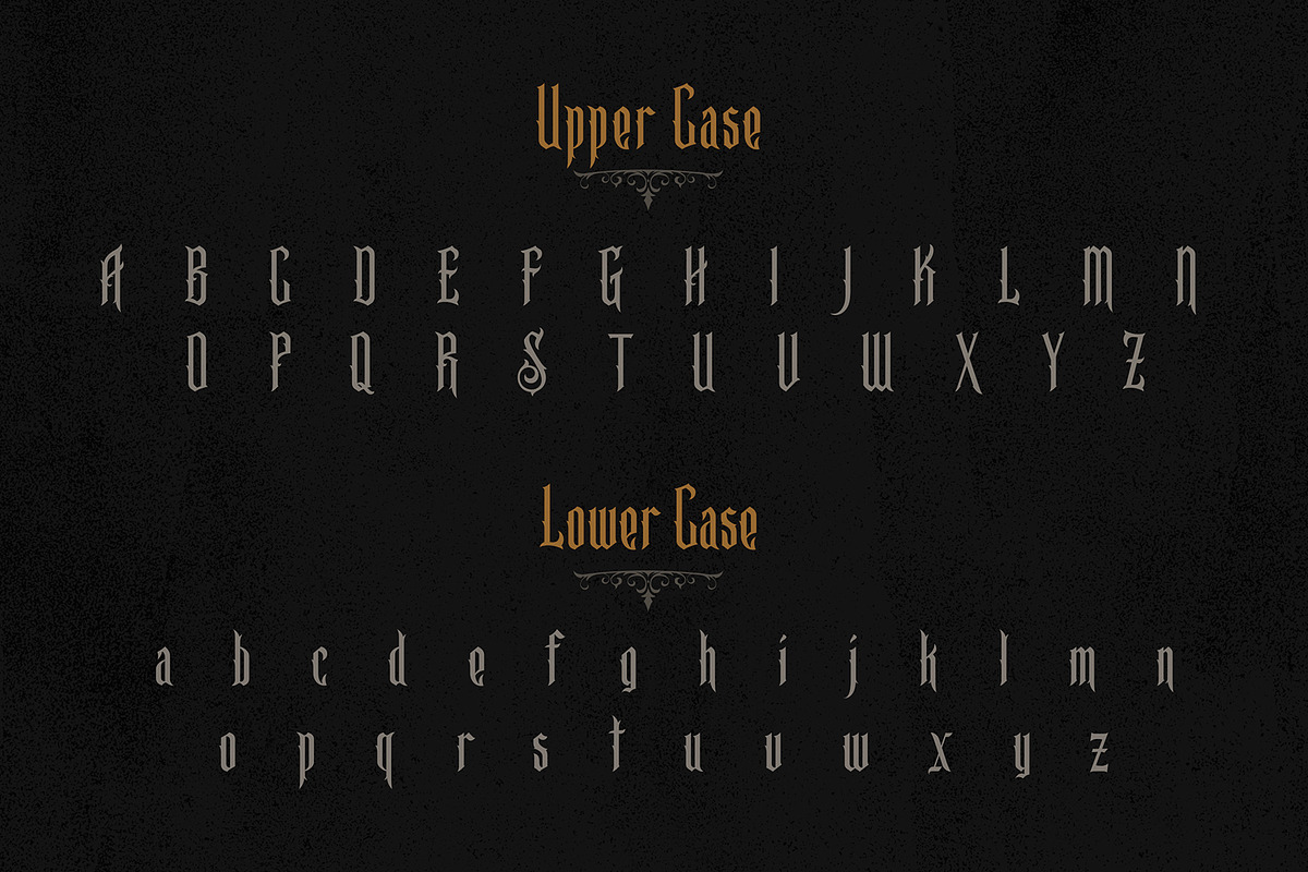 BaeSide Ornate Blackletter Font, a Blackletter Font by StockMamba (Photo 5 of 10)