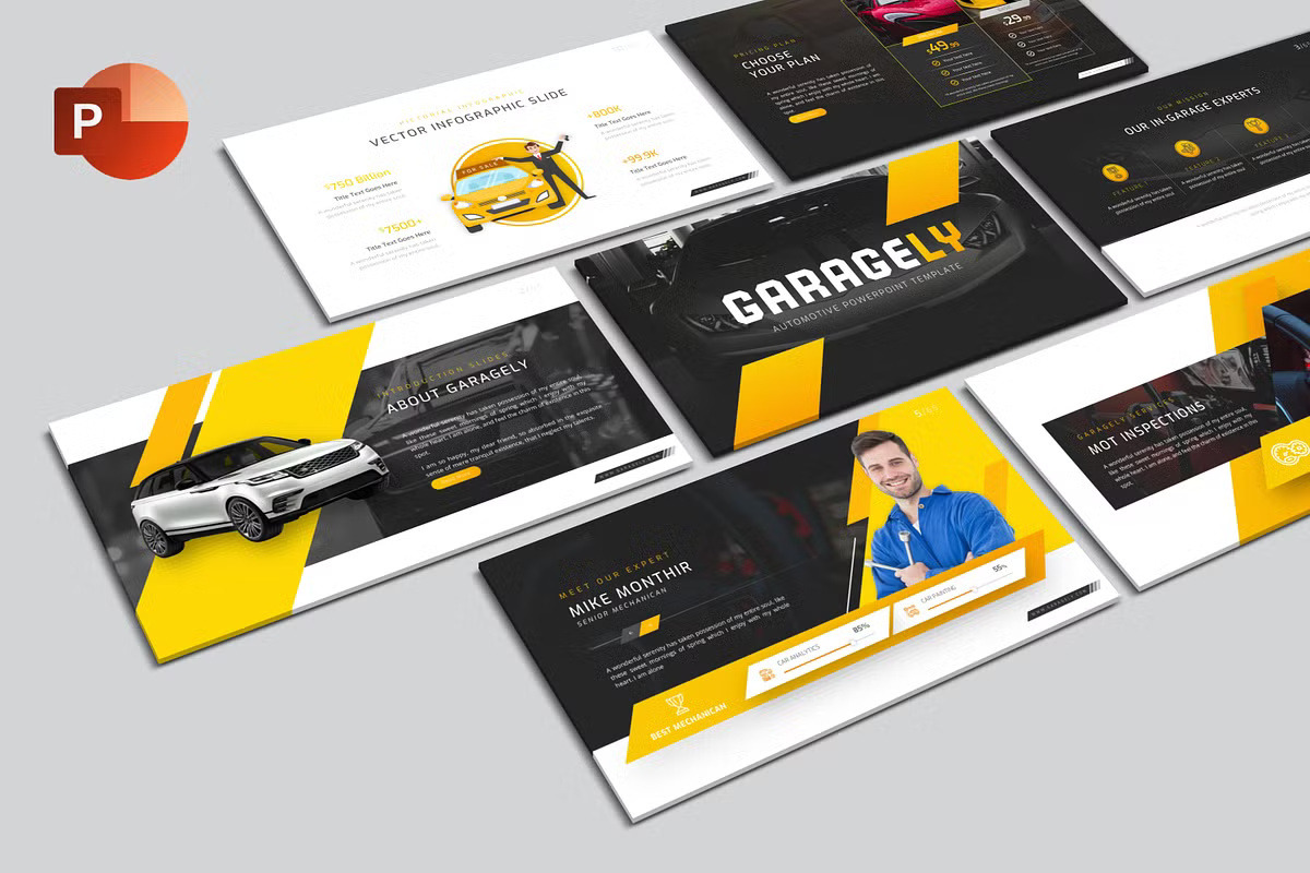 Cars Theme Powerpoint Template, a Presentation Template by GearShift