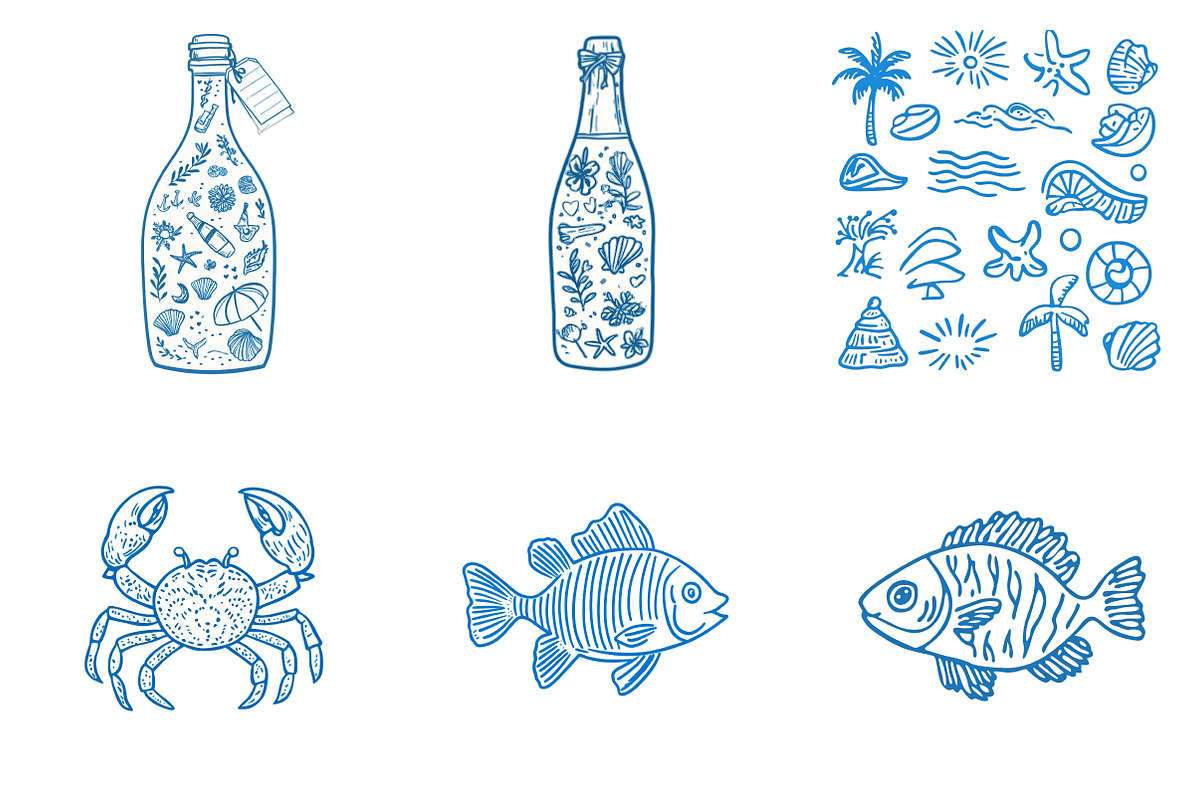 Coastal Summer Png Clipart Bundle, an Illustration by SinaCreation (Photo 3 of 11)