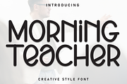 Morning Teacher | Script Font, a Script Font by Scratchones (Thumbnail 1 of 8)
