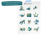 Sea Animals Clip Art Bundle, an Animal Illustration by Nicole Branger Art (Thumbnail 14 of 19)