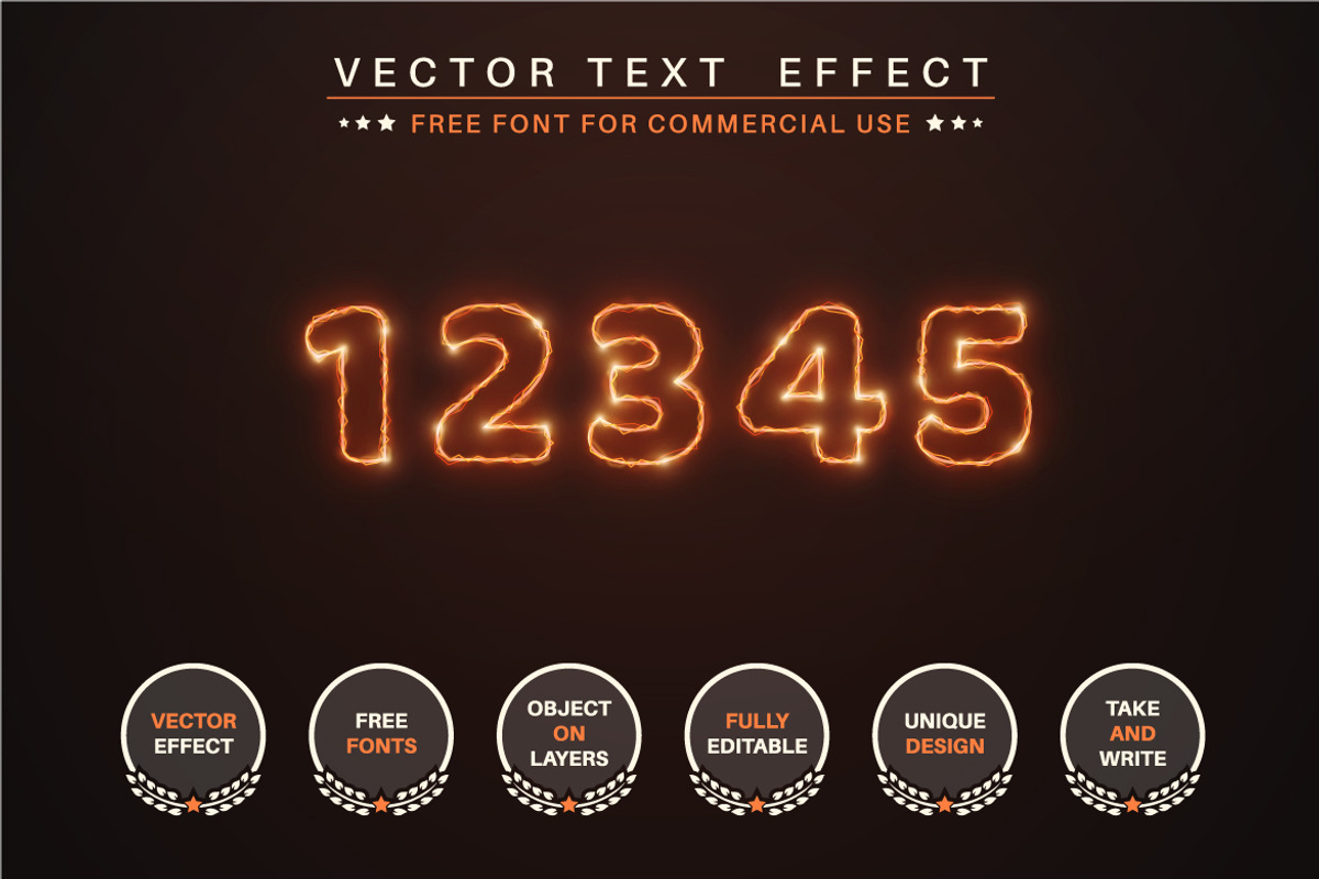 Lightning - Editable Text Effect, a Layer Style Add-On by rwgusev (Photo 3 of 5)