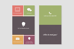 Metro Flat Business Card