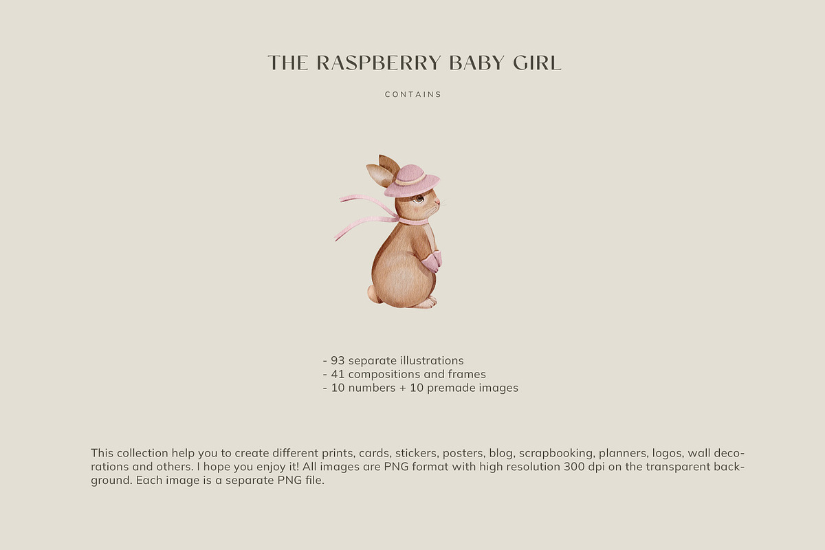 The pink world of baby girl set, an Illustration by nathalieclaire (Photo 2 of 16)