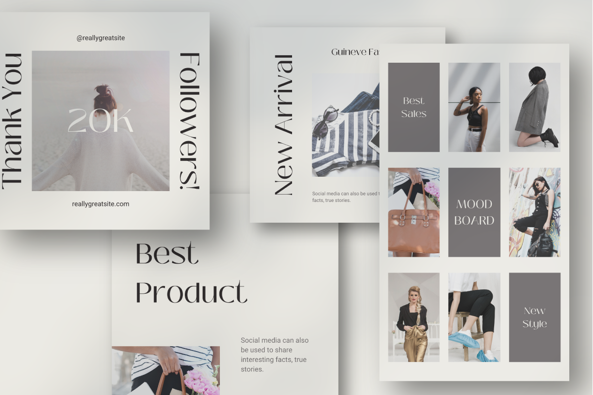 Guineve Fashion - Canva Instagram, a Social Media Template by Inkofert (Photo 2 of 11)