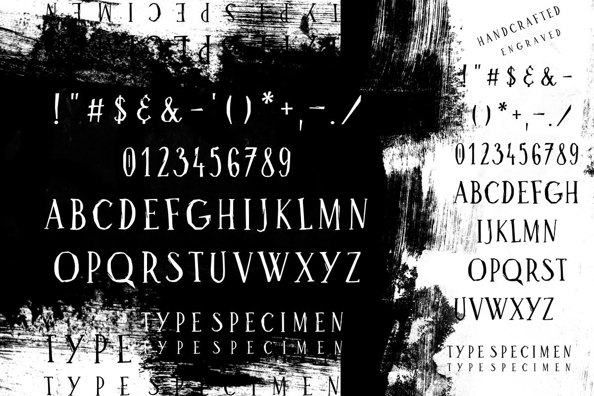 Bluebird Engraver Font preview 3