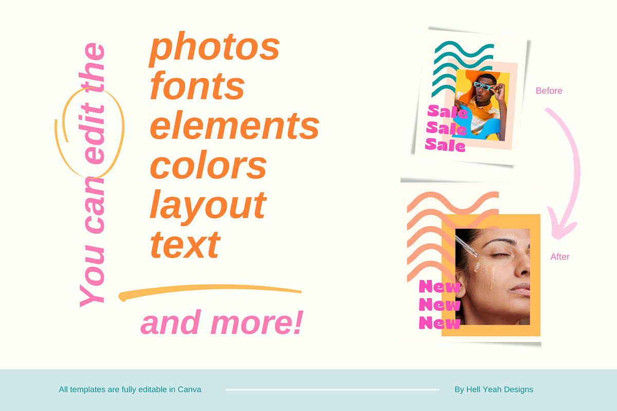 Bold Instagram Post Templates, a Social Media Template by Hell Yeah Designs (Photo 7 of 9)