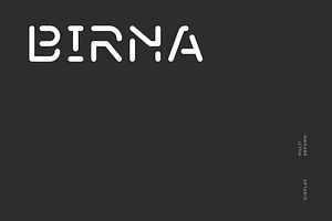 Birna Font, a Sans Serif Font by baqoos