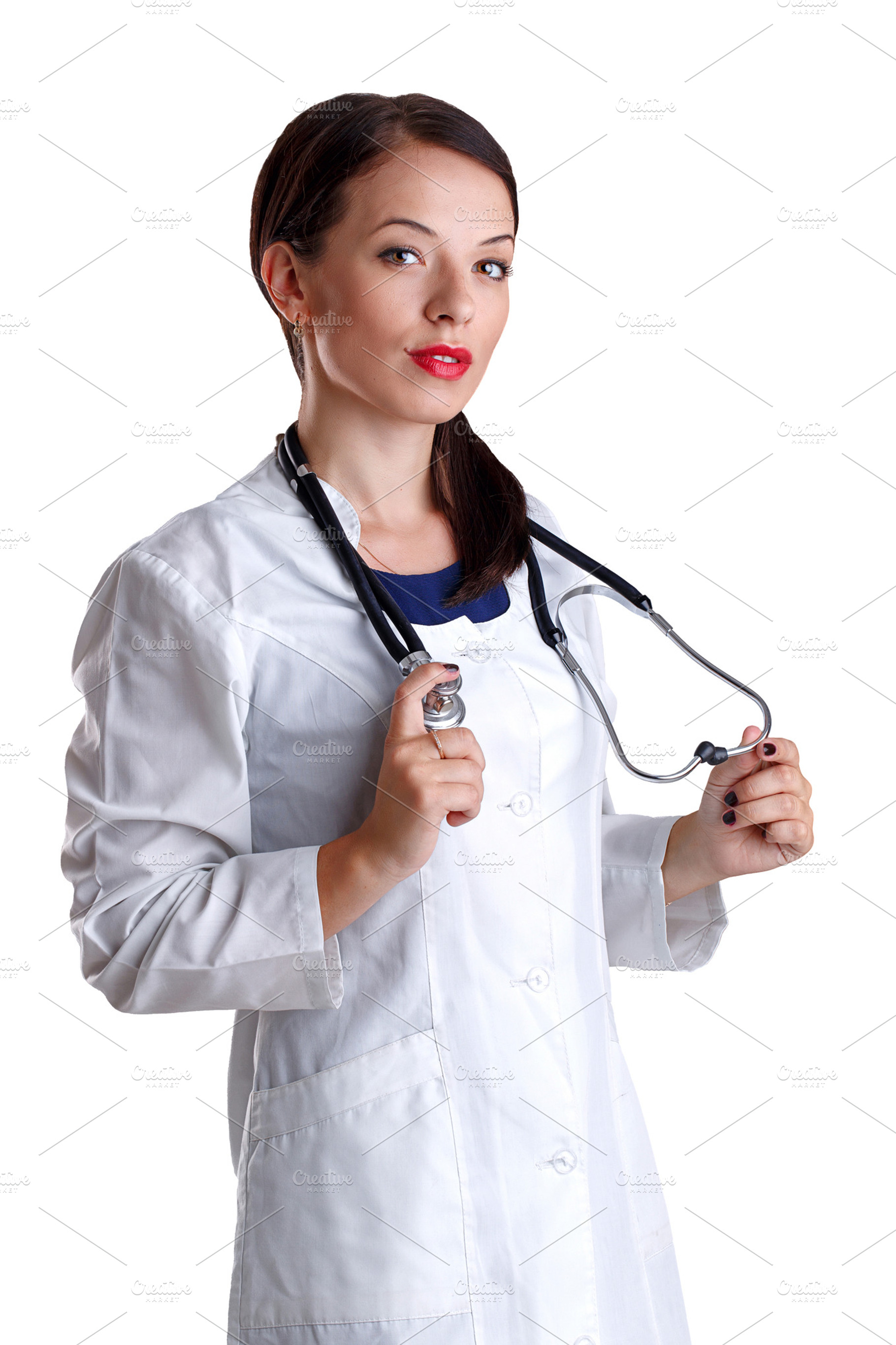 Woman doctor stock photo containing medicine and human medicine, a Health & Medical Photo by Elena Vagengeim