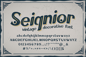 Seignior - Vintage Font