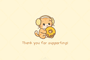 Winter Honey Orange Cat Clipart, an Animal Illustration by Blumensdiary (Thumbnail 6 of 6)