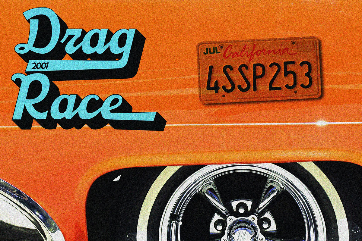 Boardley Script - Layered Font preview 5