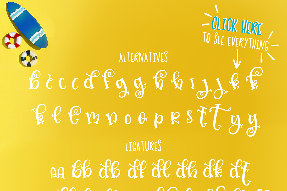 Jellysea - Font Duo + Summer Doodles, a Slab Serif Font by Chantal Nijhof (Photo 9 of 9)