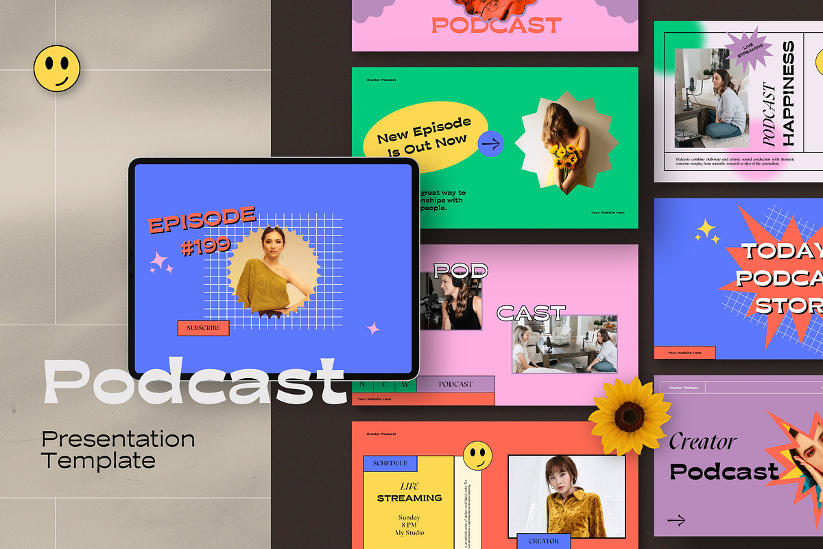 Podcast Bundle Presentation Pack, a Presentation Template by Rocket Template (Photo 13 of 13)