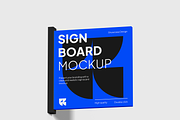 Sign Board Mockup, an Advertising Mockup by Bartama Graphic (Thumbnail 2 of 4)