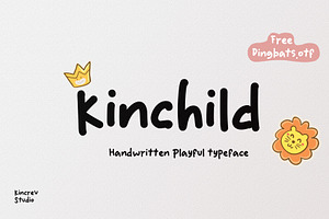 Kinchild - Handwritten Playful Font