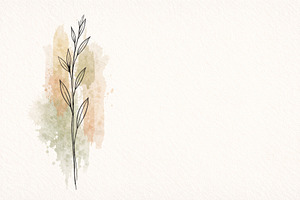 Botanical illustration with watercol, a Photo by Dvoevnore photos