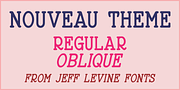 Nouveau Theme JNL, a Font by Jeff Levine Fonts (Thumbnail 1 of 5)