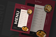 Printable Food Menu Template, a Flyer Template by Tanmoy Topu (Thumbnail 2 of 2)