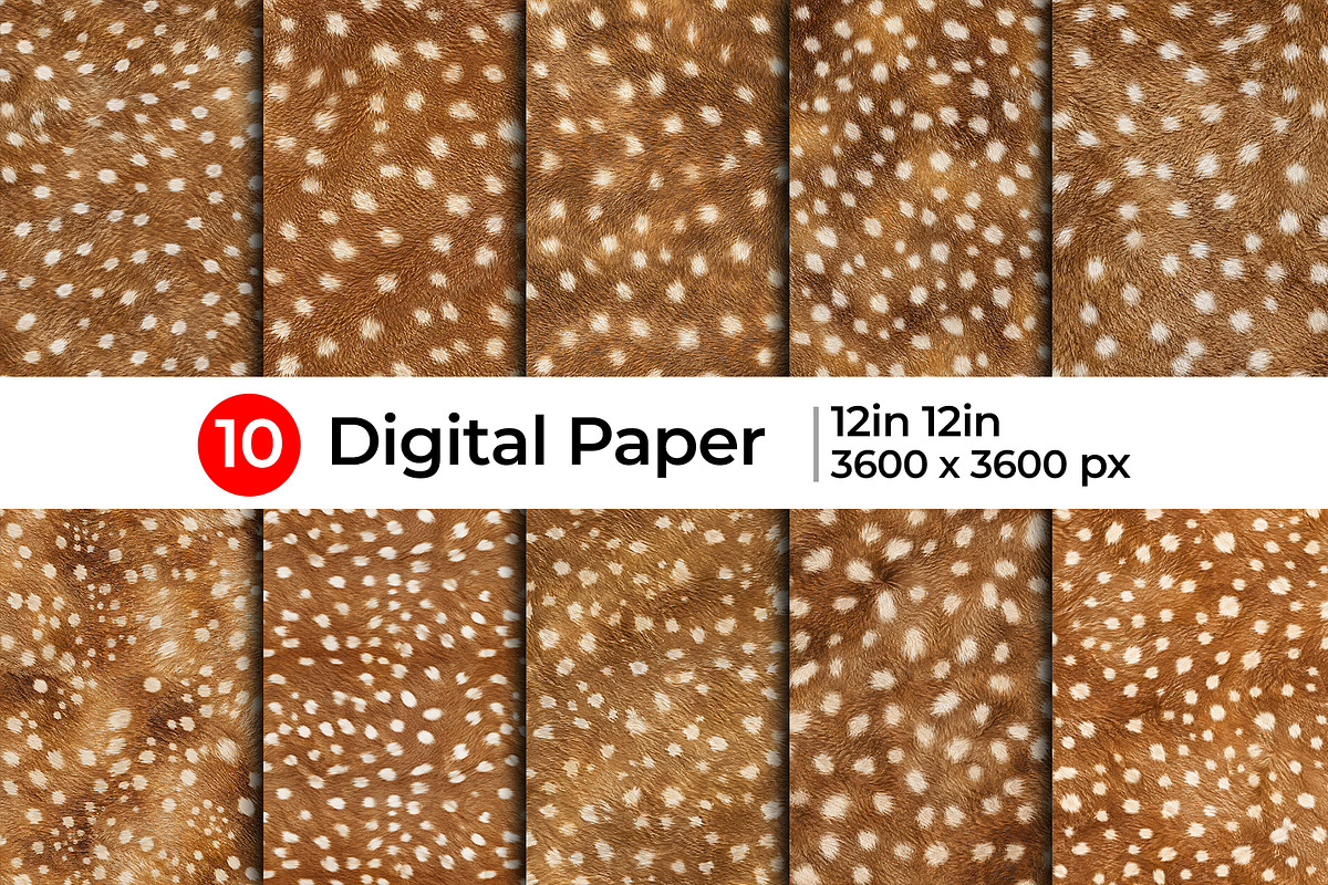 Realistic Fawn Print Fur Texture, a Pattern Graphic by Artonix (Photo 1 of 4)