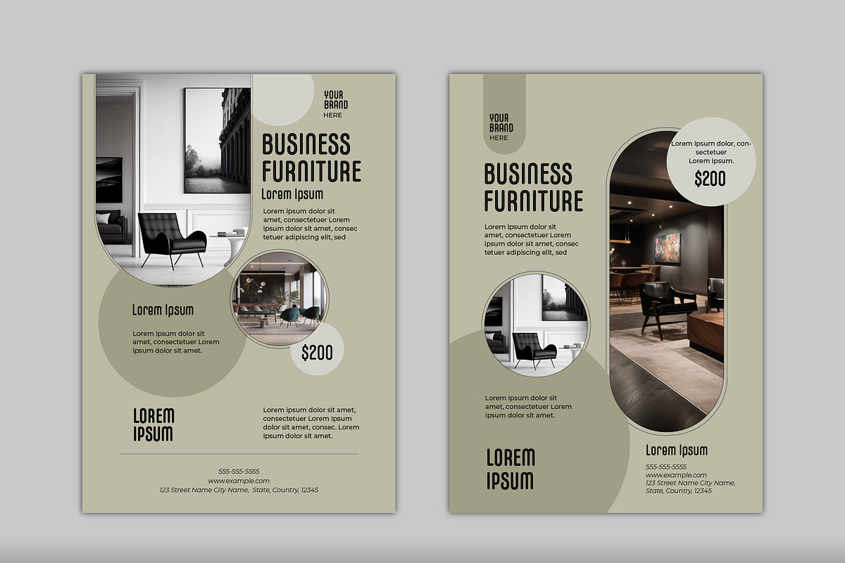 Modern Furniture Marketing Flyer, a Templates & Theme by studiogstock (Photo 1 of 3)