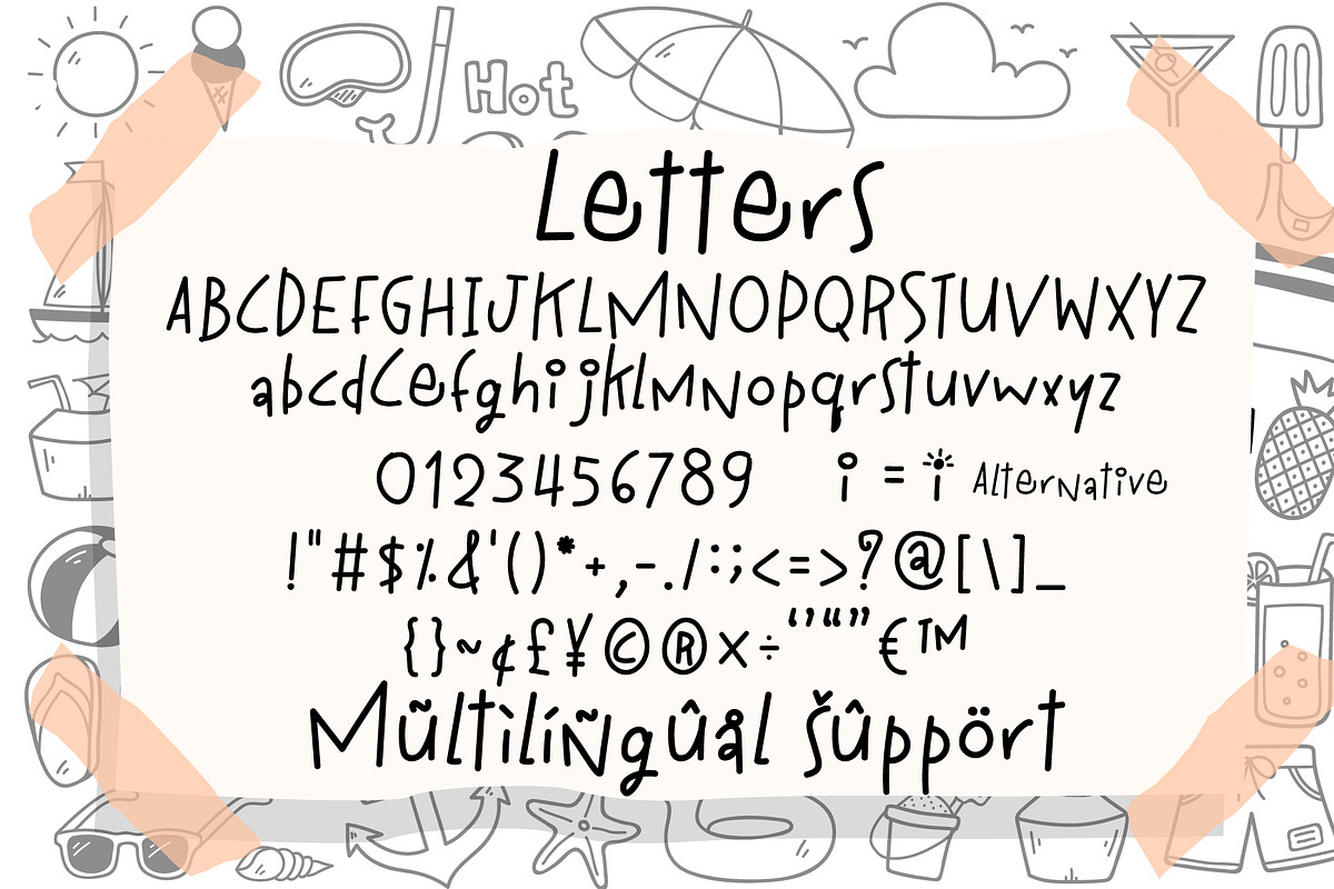 Sunshine Scribbles Font, a Script Font by Nobu Collections (Photo 8 of 9)