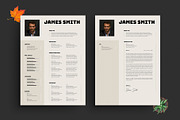 Modern Professional Resume & Cover, a Resume Template by PixelStudio (Thumbnail 1 of 4)