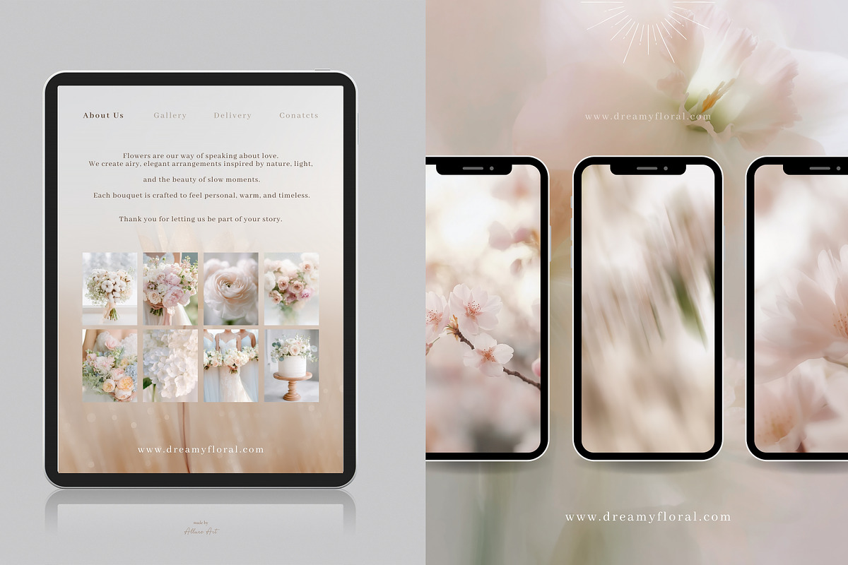 Ethereal Floral Backgrounds Bundle, an Abstract Photo by Allure Art (Photo 18 of 26)