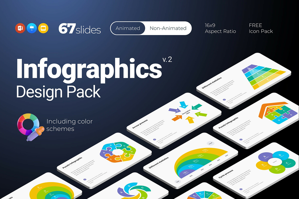 Infographics v.2, a Presentation Template by Presentation Templates (Photo 1 of 4)