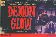 Demon Glow - Horror Font