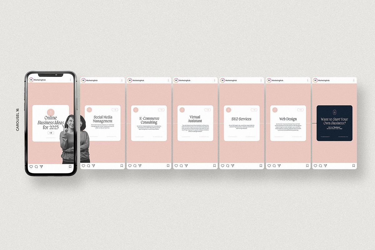 Marketing Expert Instagram Carousels, a Social Media Template by AndrewPixel (Photo 10 of 14)