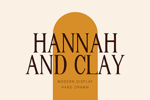 HANNAH & CLAY | handwritten serif