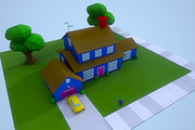 Low Poly House 1, an Architecture 3D Model by Midgardians (Thumbnail 7 of 14)