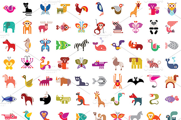 100 Animal Icons