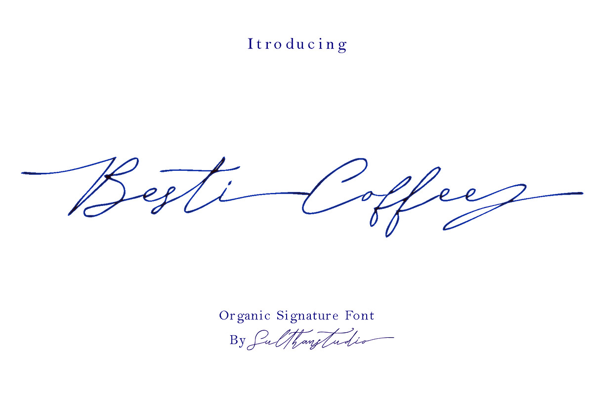 Besti coffee, a Handwritten Font by Sulthan Studio (Photo 1 of 9)